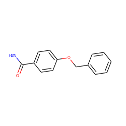 NC(=O)c1ccc(OCc2ccccc2)cc1 ZINC000000076220