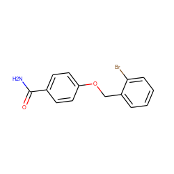 NC(=O)c1ccc(OCc2ccccc2Br)cc1 ZINC000006701539