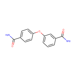 NC(=O)c1ccc(Oc2cccc(C(N)=O)c2)cc1 ZINC000168907261