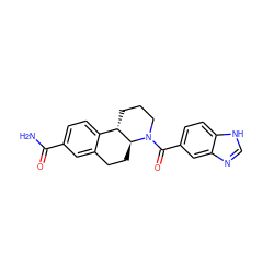 NC(=O)c1ccc2c(c1)CC[C@H]1[C@H]2CCCN1C(=O)c1ccc2[nH]cnc2c1 ZINC000117621594