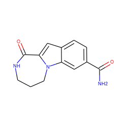 NC(=O)c1ccc2cc3n(c2c1)CCCNC3=O ZINC000073219172