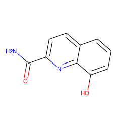 NC(=O)c1ccc2cccc(O)c2n1 ZINC000001510406