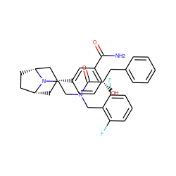 NC(=O)c1cccc([C@@H]2C[C@@H]3CC[C@H](C2)N3CCN(Cc2c(F)cccc2F)C(=O)[C@@H](O)Cc2ccccc2)c1 ZINC000117299301