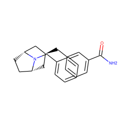 NC(=O)c1cccc(C[C@H]2C[C@@H]3CC[C@H](C2)N3Cc2ccccc2)c1 ZINC000101363737