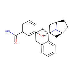 NC(=O)c1cccc(O[C@H]2C[C@@H]3CC[C@H](C2)N3[C@H]2CCCc3ccccc32)c1 ZINC000101366418