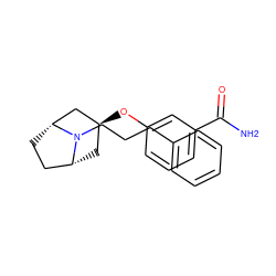 NC(=O)c1cccc(O[C@H]2C[C@@H]3CC[C@H](C2)N3CCCc2ccccc2)c1 ZINC000101366349