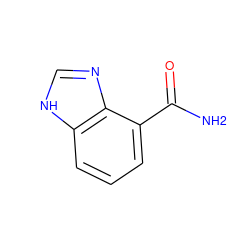 NC(=O)c1cccc2[nH]cnc12 ZINC000013834534