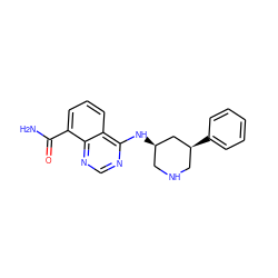 NC(=O)c1cccc2c(N[C@@H]3CNC[C@H](c4ccccc4)C3)ncnc12 ZINC000114348329