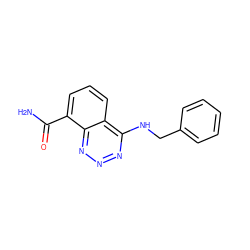 NC(=O)c1cccc2c(NCc3ccccc3)nnnc12 ZINC000143352935