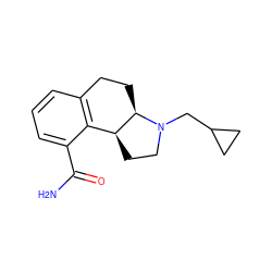 NC(=O)c1cccc2c1[C@@H]1CCN(CC3CC3)[C@@H]1CC2 ZINC000013740517