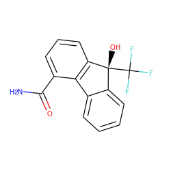 NC(=O)c1cccc2c1-c1ccccc1[C@@]2(O)C(F)(F)F ZINC000144689063