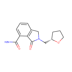 NC(=O)c1cccc2c1C(=O)N(C[C@@H]1CCCO1)C2 ZINC000473108857