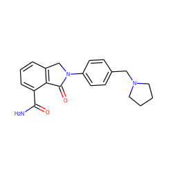 NC(=O)c1cccc2c1C(=O)N(c1ccc(CN3CCCC3)cc1)C2 ZINC000045364276