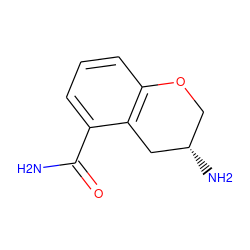 NC(=O)c1cccc2c1C[C@@H](N)CO2 ZINC000013809326