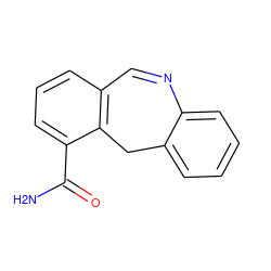 NC(=O)c1cccc2c1Cc1ccccc1N=C2 ZINC000064548356