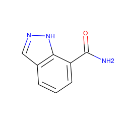 NC(=O)c1cccc2cn[nH]c12 ZINC000039065539