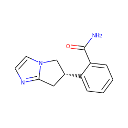 NC(=O)c1ccccc1[C@@H]1Cc2nccn2C1 ZINC000040401873