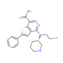 NC(=O)c1cnc(N(CCO)[C@H]2CCCNC2)c2cc(-c3ccccc3)sc12 ZINC001772646506