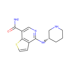 NC(=O)c1cnc(N[C@H]2CCCNC2)c2ccsc12 ZINC000064573436