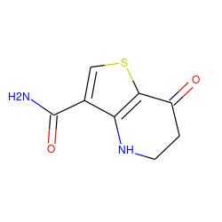 NC(=O)c1csc2c1NCCC2=O ZINC000063539570