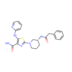 NC(=O)c1nc(N2CCC[C@@H](NC(=O)Cc3ccccc3)C2)sc1Nc1ccccn1 ZINC000209429937