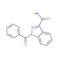 NC(=O)c1nn(C(=O)c2ccccc2)c2ccccc12 ZINC000096273865