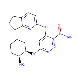 NC(=O)c1nnc(N[C@@H]2CCCC[C@@H]2N)cc1Nc1ccc2c(n1)CCC2 ZINC000169308323