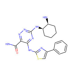 NC(=O)c1nnc(N[C@@H]2CCCC[C@@H]2N)nc1Nc1nc(-c2ccccc2)cs1 ZINC000223208844