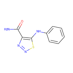 NC(=O)c1nnsc1Nc1ccccc1 ZINC000000009323