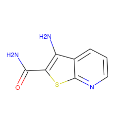 NC(=O)c1sc2ncccc2c1N ZINC000012375034