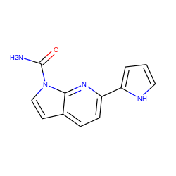 NC(=O)n1ccc2ccc(-c3ccc[nH]3)nc21 ZINC000103236245