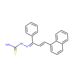 NC(=S)N/N=C(/C=C/c1cccc2ccccc12)c1ccccc1 ZINC000072118129