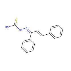 NC(=S)N/N=C(/C=C/c1ccccc1)c1ccccc1 ZINC000059457072