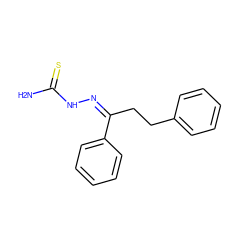 NC(=S)N/N=C(/CCc1ccccc1)c1ccccc1 ZINC000029049024