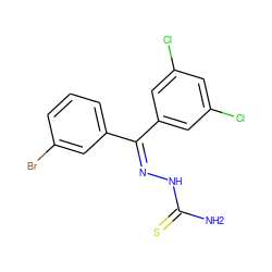 NC(=S)N/N=C(\c1cc(Cl)cc(Cl)c1)c1cccc(Br)c1 ZINC000045368980