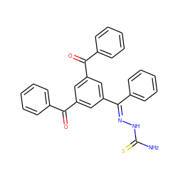 NC(=S)N/N=C(\c1ccccc1)c1cc(C(=O)c2ccccc2)cc(C(=O)c2ccccc2)c1 ZINC000145607018