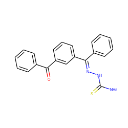 NC(=S)N/N=C(\c1ccccc1)c1cccc(C(=O)c2ccccc2)c1 ZINC000145548597