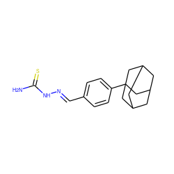 NC(=S)N/N=C/c1ccc(C23CC4CC(CC(C4)C2)C3)cc1 ZINC000004991203