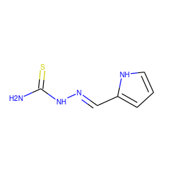 NC(=S)N/N=C/c1ccc[nH]1 ZINC000006091643