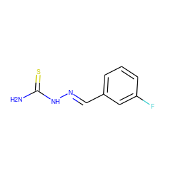 NC(=S)N/N=C/c1cccc(F)c1 ZINC000005236908