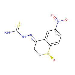 NC(=S)N/N=C1\CC[S@+]([O-])c2ccc([N+](=O)[O-])cc21 ZINC000096908459