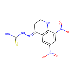 NC(=S)N/N=C1\CCNc2c1cc([N+](=O)[O-])cc2[N+](=O)[O-] ZINC000096908456