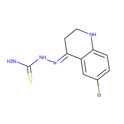 NC(=S)N/N=C1\CCNc2ccc(Br)cc21 ZINC000096908472