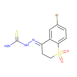 NC(=S)N/N=C1\CCS(=O)(=O)c2ccc(Br)cc21 ZINC000034962197