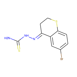 NC(=S)N/N=C1\CCSc2ccc(Br)cc21 ZINC000059185504