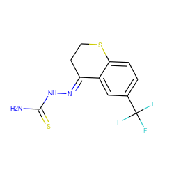 NC(=S)N/N=C1\CCSc2ccc(C(F)(F)F)cc21 ZINC000084712819