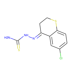 NC(=S)N/N=C1\CCSc2ccc(Cl)cc21 ZINC000013659178