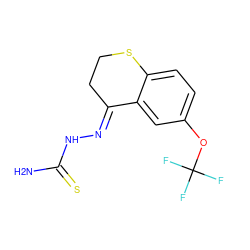 NC(=S)N/N=C1\CCSc2ccc(OC(F)(F)F)cc21 ZINC000084727986