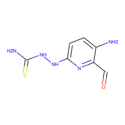 NC(=S)NNc1ccc(N)c(C=O)n1 ZINC000026574904