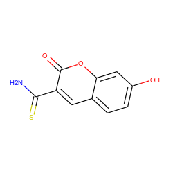 NC(=S)c1cc2ccc(O)cc2oc1=O ZINC000000349032